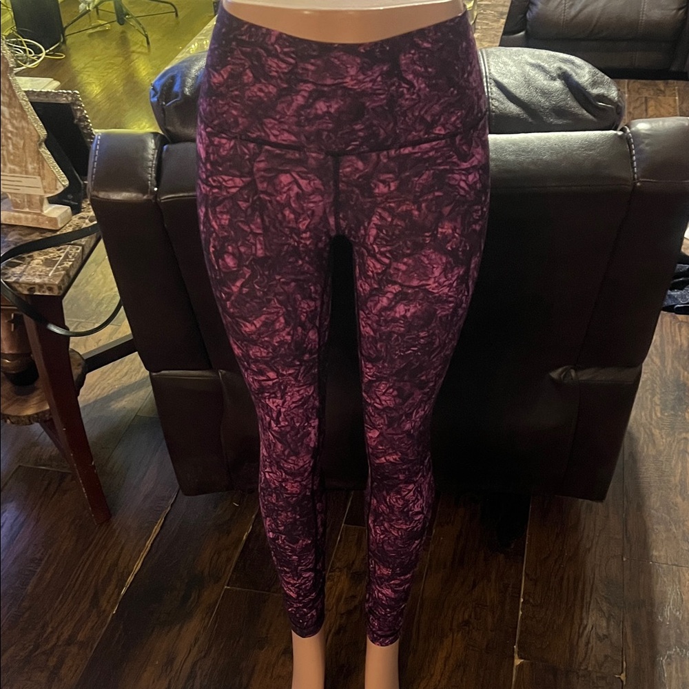 lululemon athletica Purple Patterned Leggings